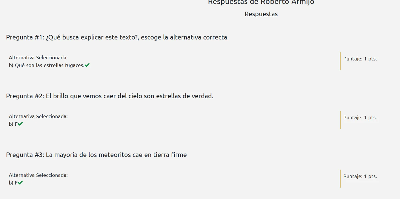 Pantalla de corrección automática de Eureka